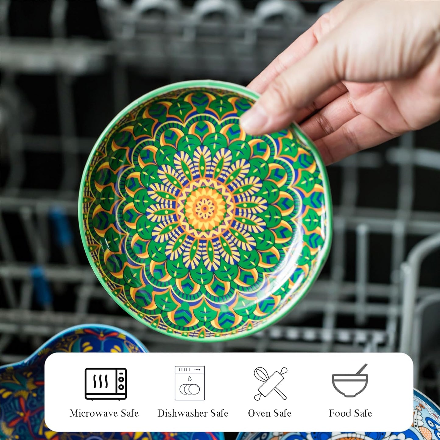 Spoon Rest for Stove Top, Bohemian Coffee Spoon Rest, Ceramic Spoon Holder for Kitchen Counter Cooking Utensil Rest, Modern Farmhouse Home DéCor