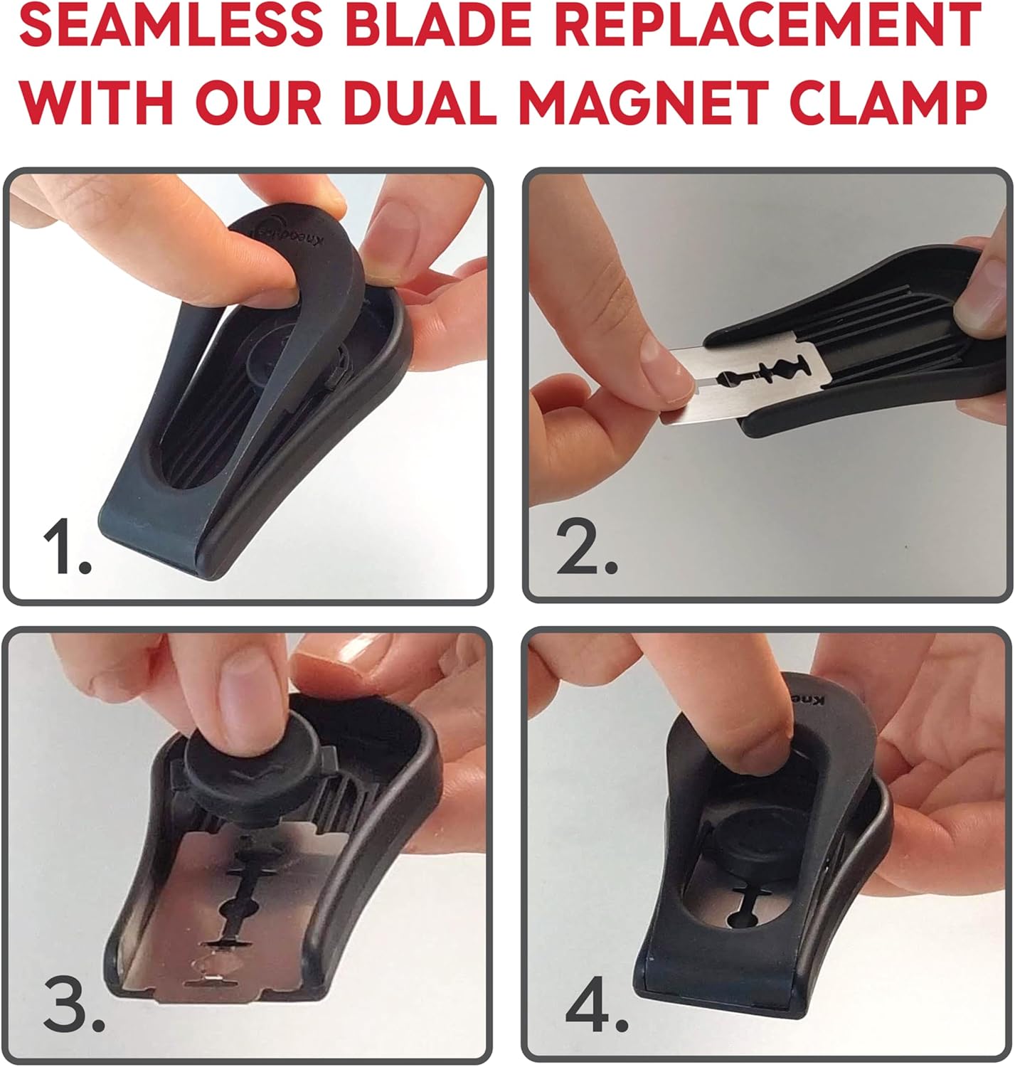 KneadAce Upgraded Magnetic Bread Lame, Professional Dough Scoring Tool with Extractable Blade, Sourdough Bread Tool for Baking, Includes Scoring Pattern Booklet & 5 Replaceable Razor Blades