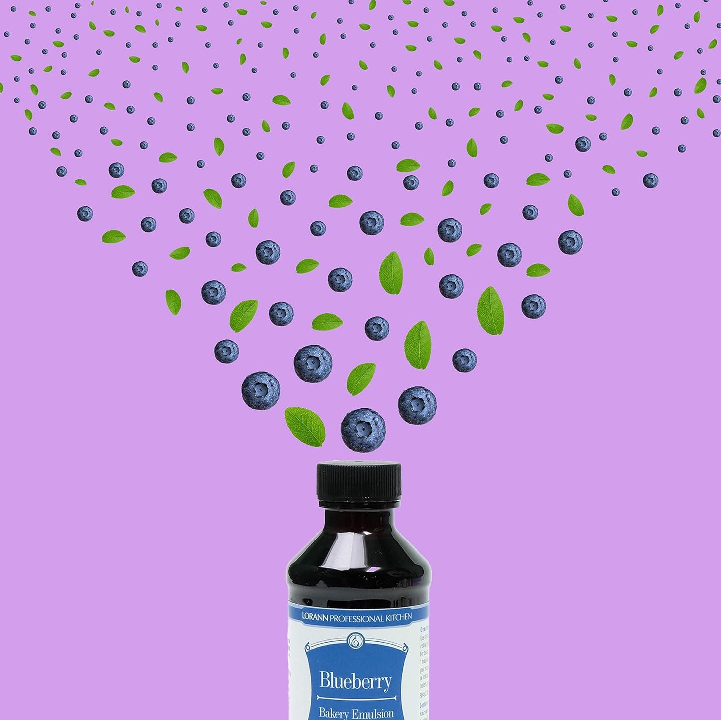 Lorann Oils Blueberry Bakery Emulsion: Realistic Blueberry Flavor, Perfect for Elevating Berry Notes in Baked Goods, Gluten-Free, Keto-Friendly, Blueberry Extract Substitute Essential for Your Kitchen