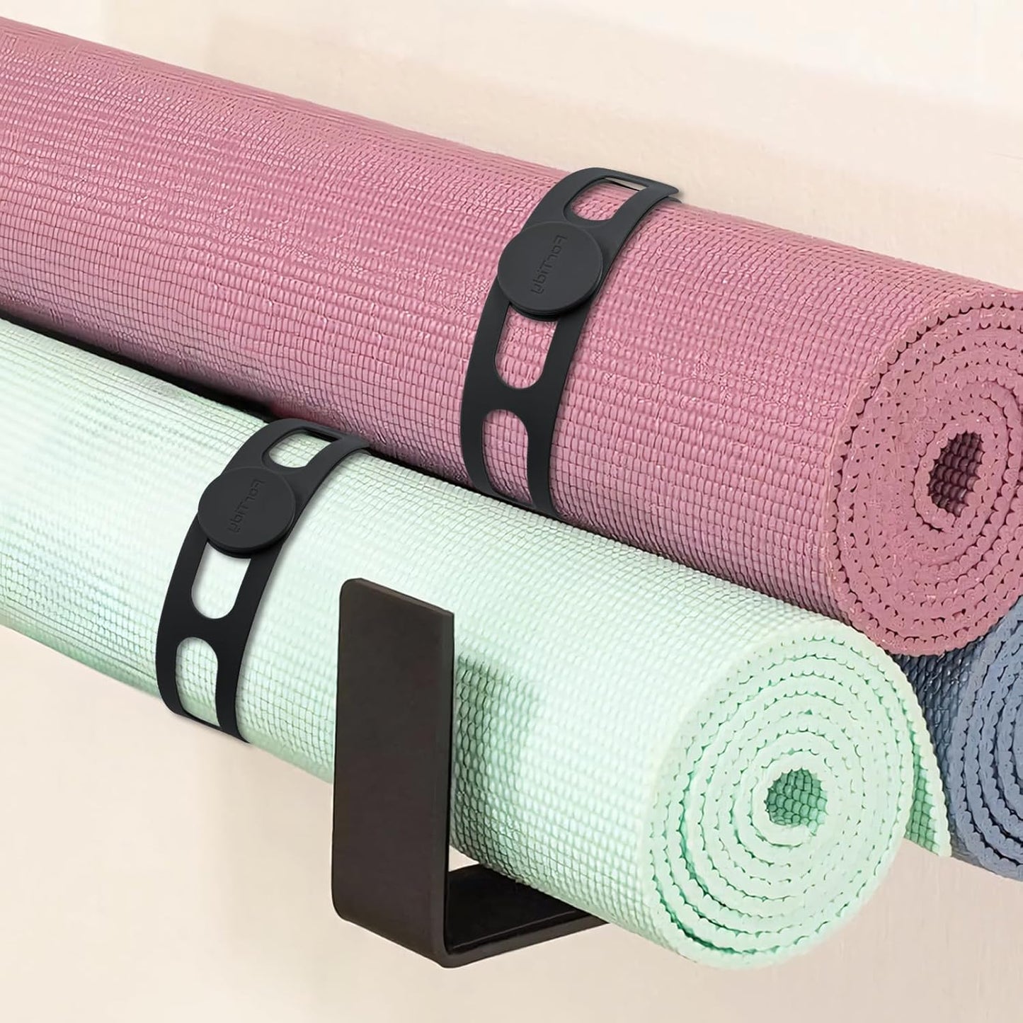 Silicone Latch Strap for Slow Cooker Lid, Pot, Bento Box, 21.65 In Reusable Elastic Self-Lock Silicone Tie for Bundling or Organizing Curtain, Cords, Yoga Mat, Camping Mat, 2pcs (Black&Black)