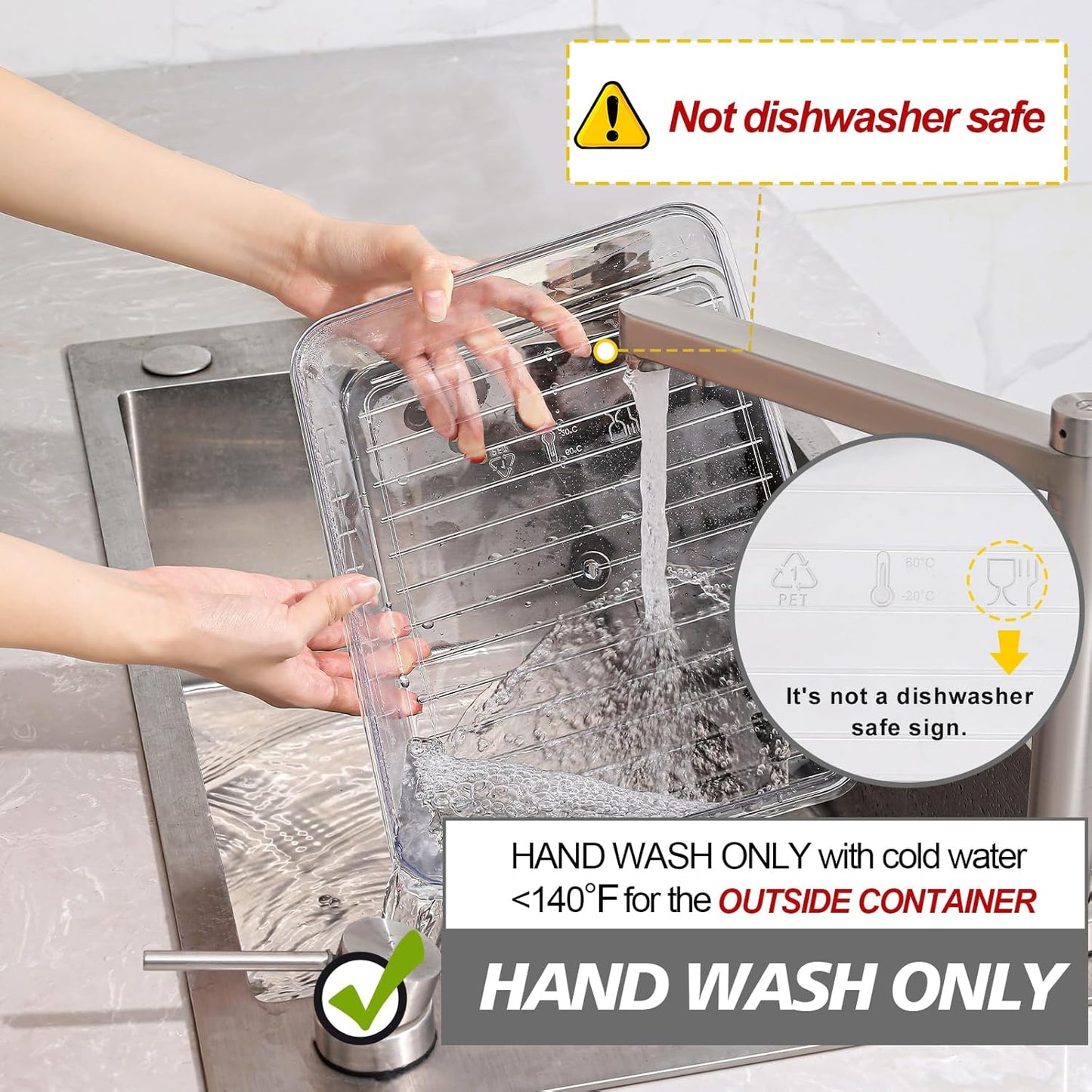 shopwithgreen 2Pcs Snackle Box Container, Divided Serving Tray with Lid and Handle, Snack Box Container Food Platter Charcuterie for Party, Veggies, Snack, Fruit, Nuts, Entertaining, Picnic,Gray