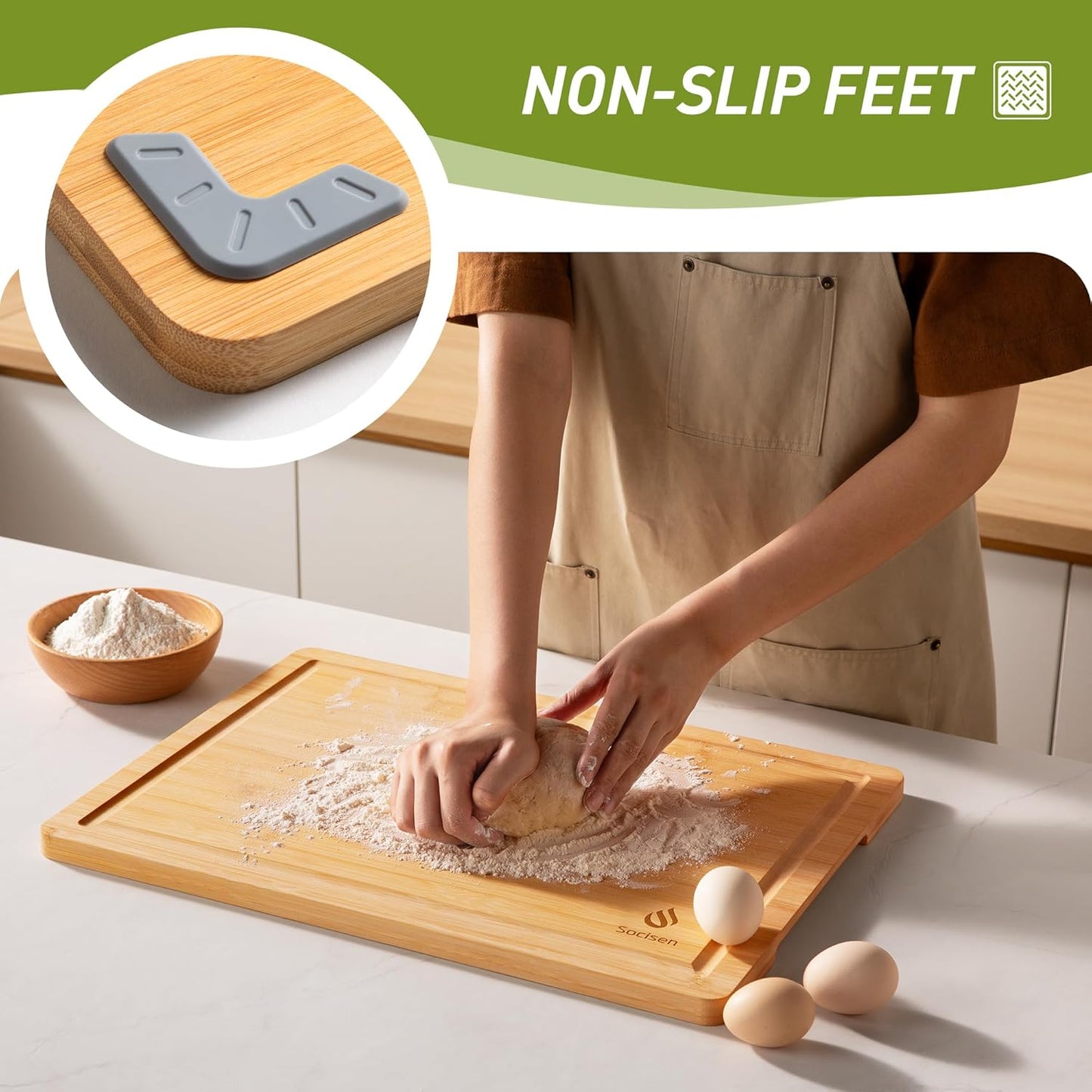 Bamboo Cutting Board Set Non Slip Feet Over Sink Adult Women Her Sister Aunt Wife Hustband Lady Auntie Titi Bestie Soul Happy Christmas Xmas Birthday Gifts Cool Unique Aesthetic 30 40 60 70 Year Old