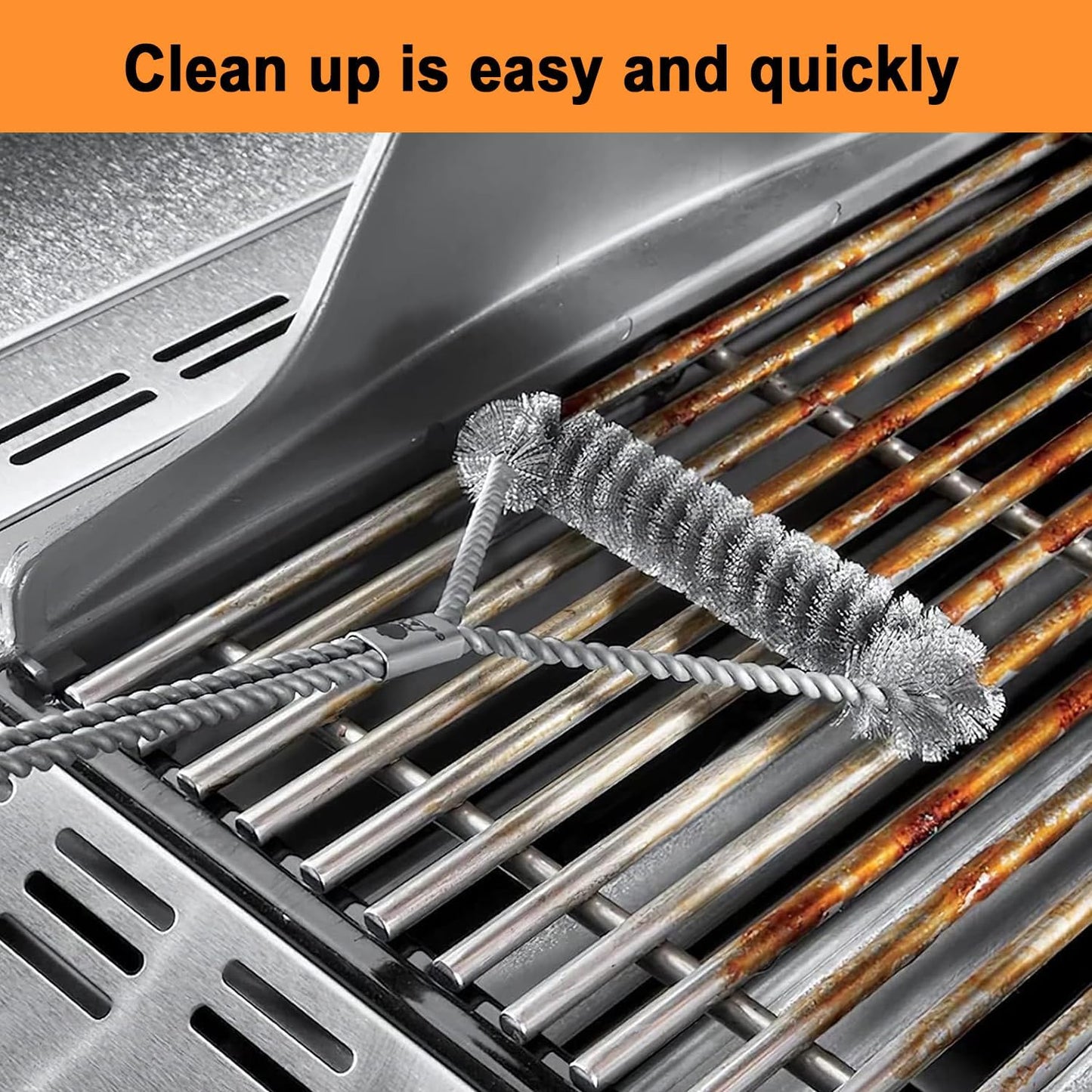 17.5" Cooking Grates for Weber Spirit E310 E320 & Spirit II E310 E320 Grills;304 Stainless Steel Grates for Weber Genesis Gold & Silver Grills;Weber Grill Grates 7639; Weber Grill Grids