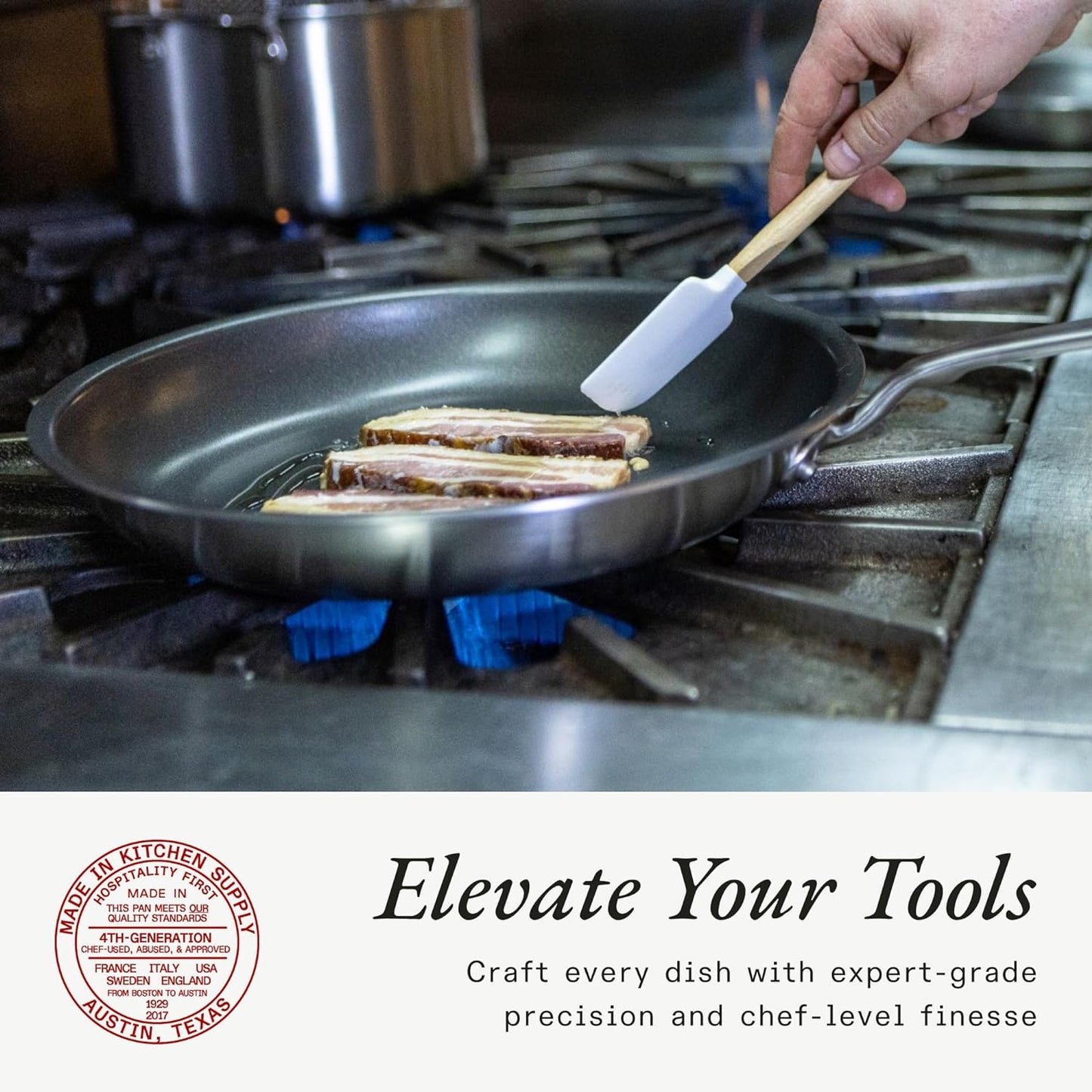 Made In Cookware - ProCoat 10" Non Stick Frying Pan (Graphite) - 5 Ply Stainless Clad Nonstick - Professional Cookware - Induction Compatible