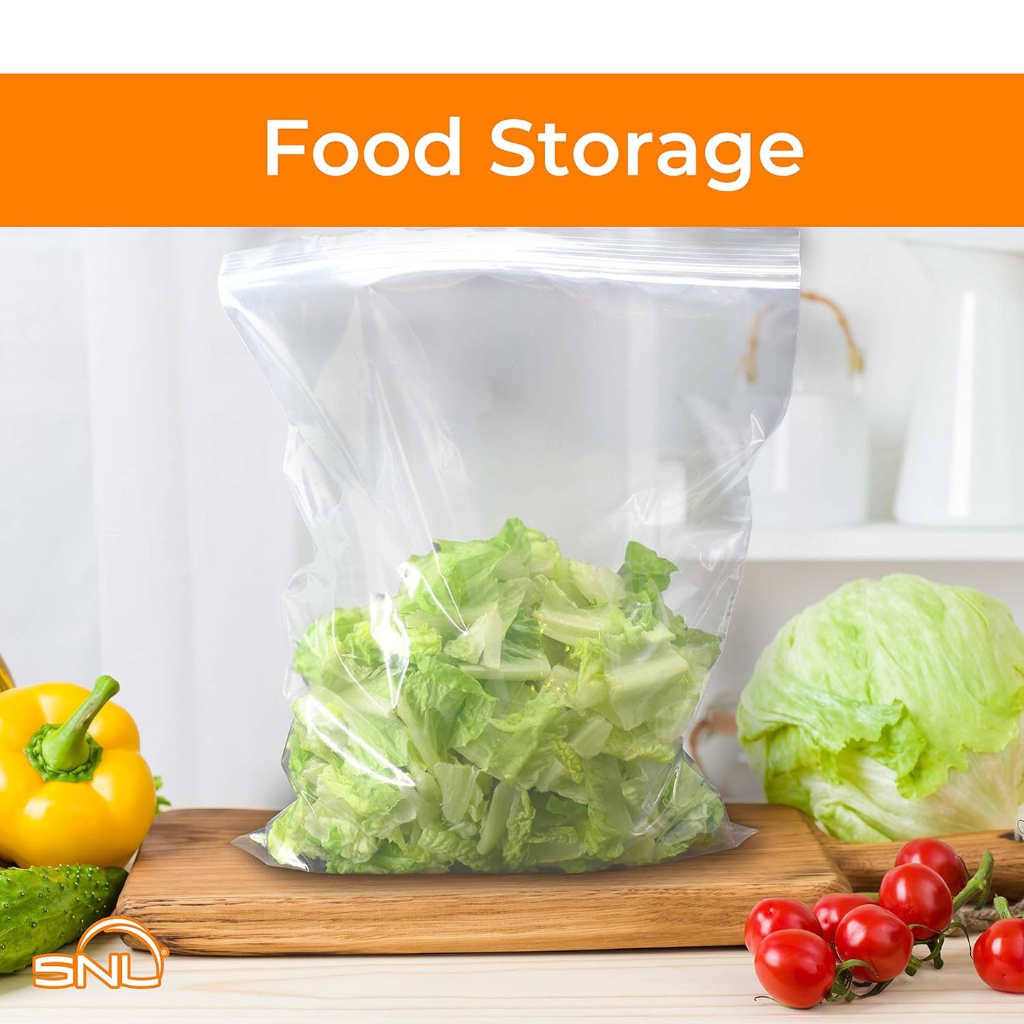 SNL Quality Zipper Lock Reclosable Clear Disposable Plastic Bags, Strong | Assorted Large Bag Sizes - 6" X9", 8" X 10", 9" X 12", 10" X 13" - 2 MIL - 400 Bags