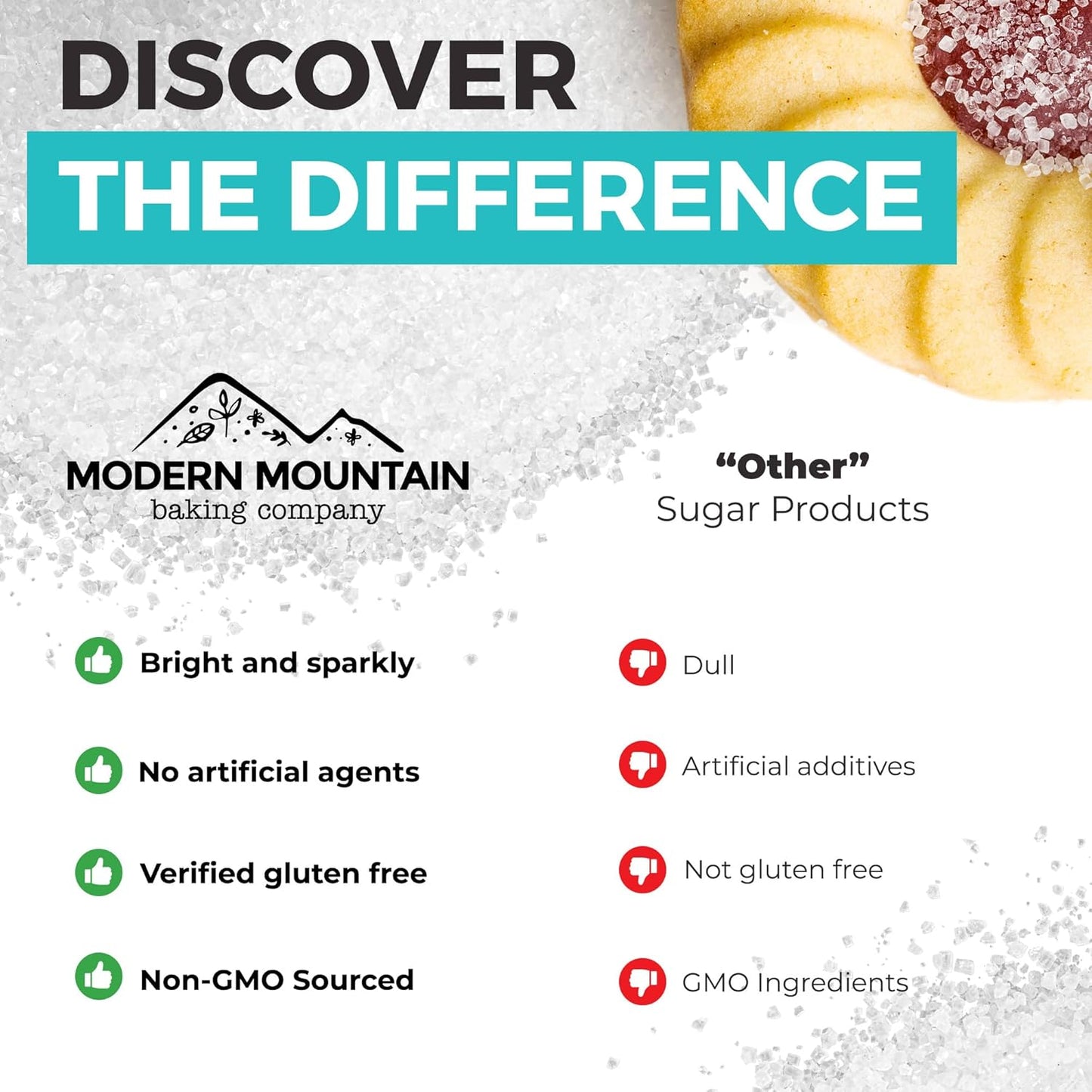 Sparkling Sugar (11oz) White Sparkling Sugar Crystals for Baking, Sanding Sugar, Extra Coarse Grain, Bright White, Maximize Sparkle, Holds Under Heat, Adds a Sweet Crunch, Non-GMO Sourced, Tested and Verified Gluten Free, Premium Quality