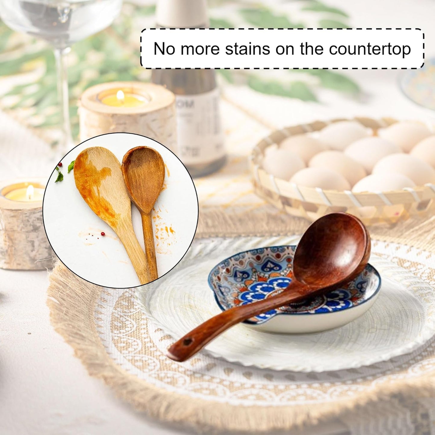 Spoon Rest for Stove Top Boho Style Spatula Rest Spoon Holder, 5.3in Ceramic Spoon Rest for Coffee Bar, Cooking Housewarming Gift Modern Farmhouse Kitchen Décor