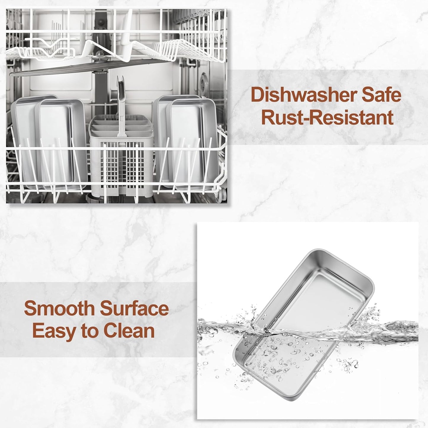 LIANYU 16 Pack 9x5 Inch Loaf Pans for Bread Baking, Stainless Steel Bread Baking Pans, Small Loaf Tins for Homemade Brownies and Pound Cakes, Dishwasher Safe