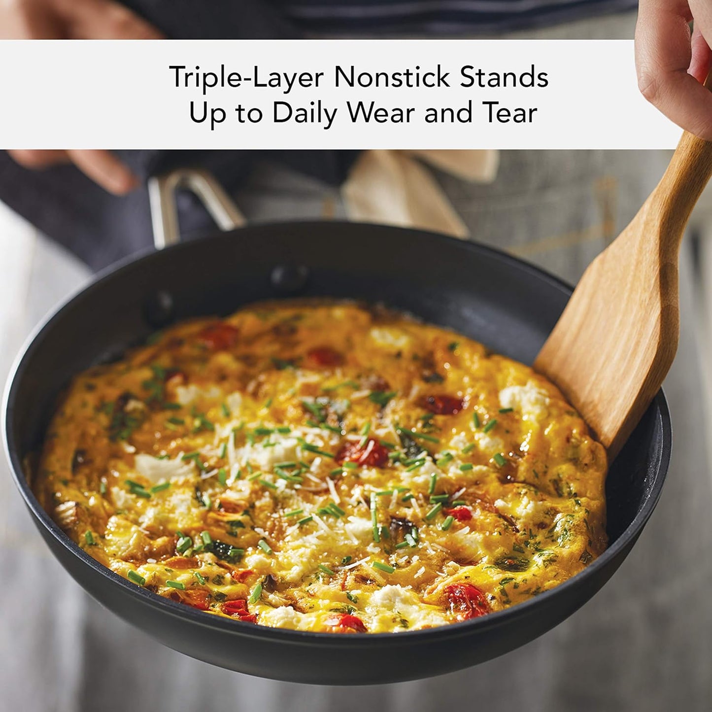 KitchenAid Hard Anodized Induction Nonstick Fry Pan/Skillet with Lid, 10 Inch, Matte Black