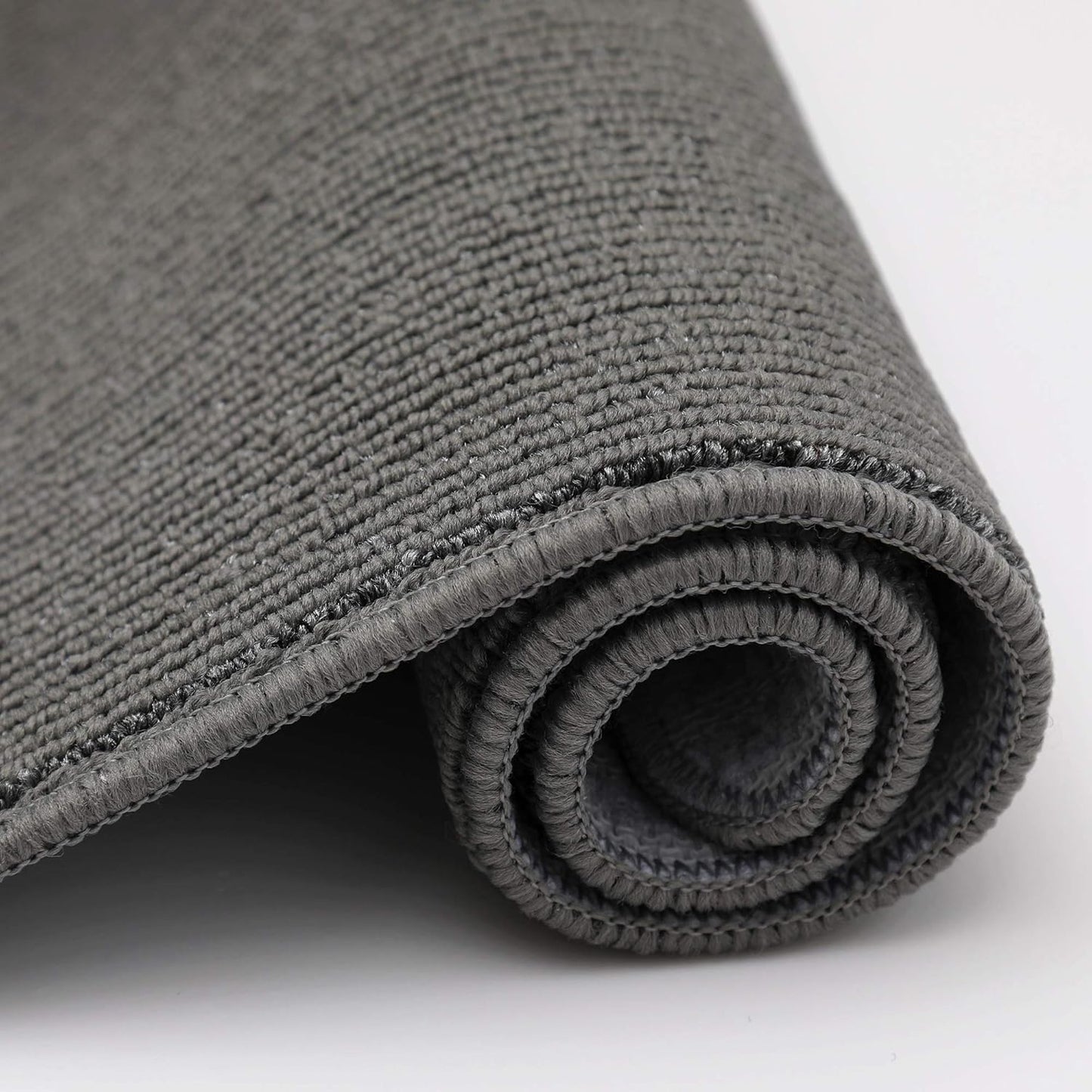 COSY HOMEER 20x30 Inch/20X48 Inch Kitchen Rug Mats Made of 100% Polypropylene Strip TPR Backing 2 Pieces Soft Kitchen Mat Specialized in Anti Slippery and Machine Washable,Grey