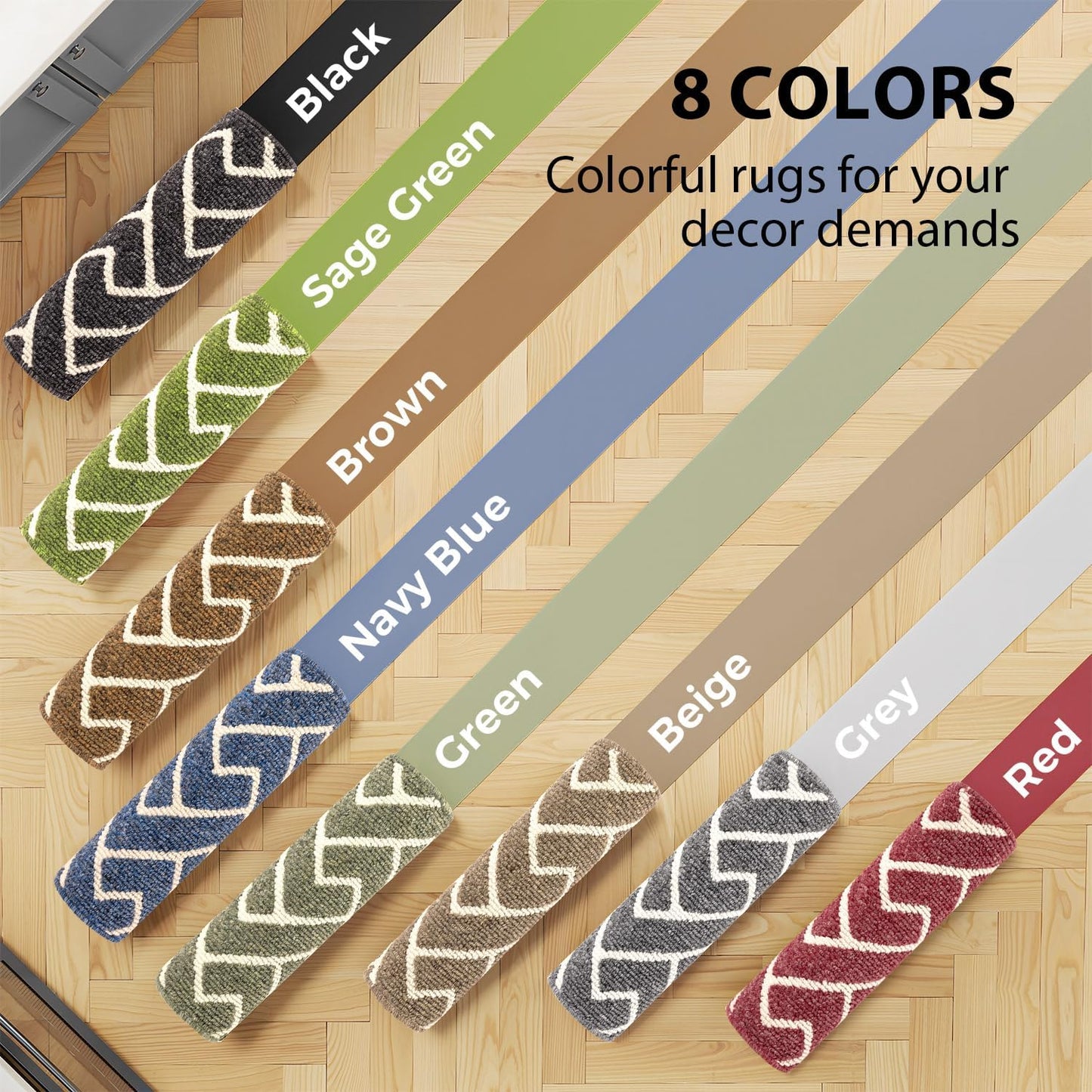 hicorfe Kitchen Rugs and Mats Sets,Non-Slip 2 Pieces Absorbent 100% Polypropylene Rug,Comfort Kitchen Runner Mat,Washable for Kitchen,Sink,Laundry(20" x 31.5" Plus 20" x 48",Grey)