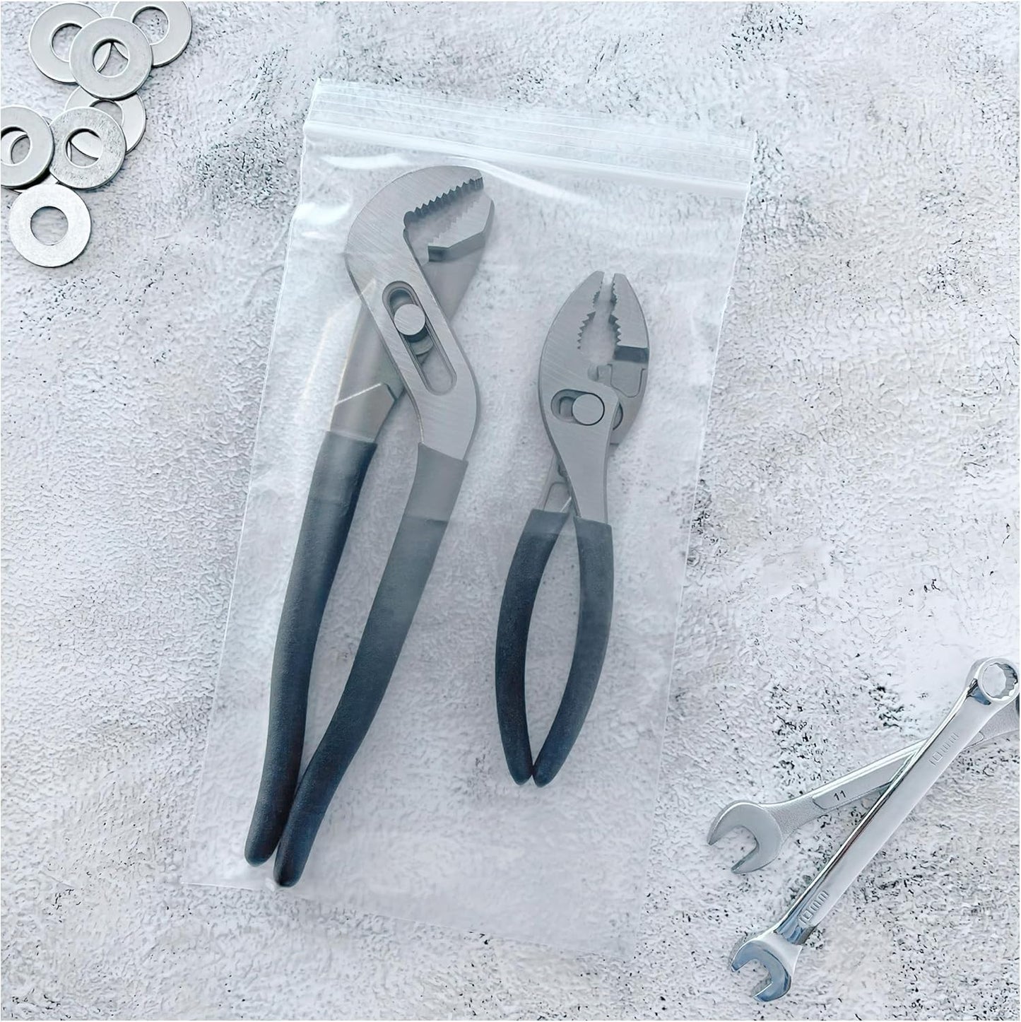 Plymor 6" x 10" (Pack of 500), 4 Mil Heavy Duty Zipper Reclosable Plastic Bags