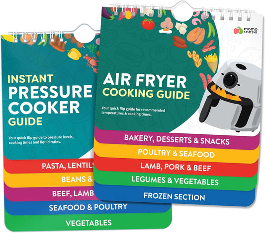 Air Fryer & Instant Pot Magnetic Cooking Guides - 7" x 6" Each - Set of 2 Instant Pot Air Fryer Accessories Cook Books - Airfryer Kitchen Accessories & Kitchen Gadgets 2025