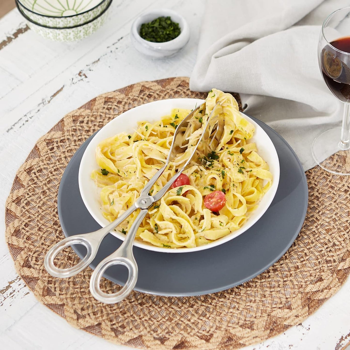 RSVP Endurance Serving Collection Kitchen Tongs, Large, Stainless Steel