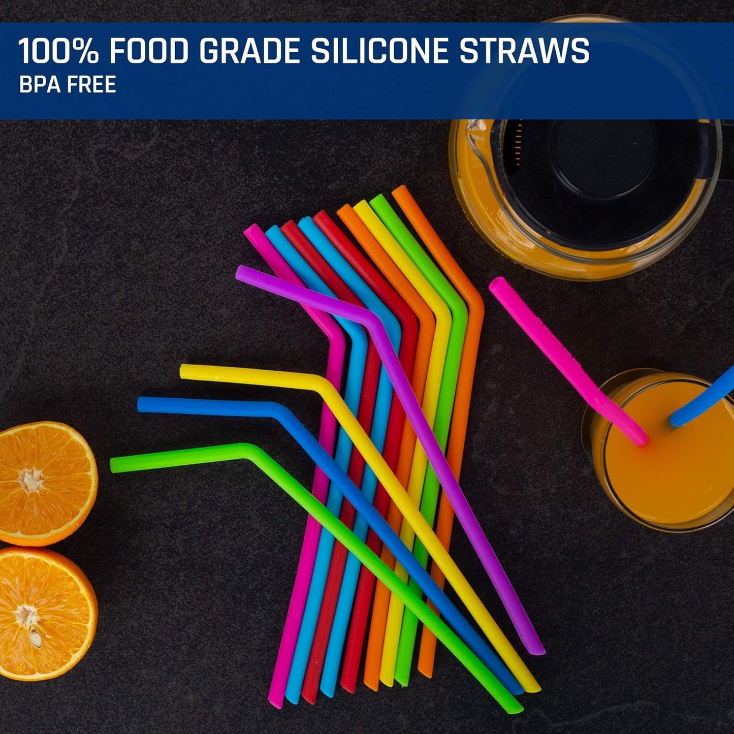 15 FITS ALL TUMBLERS STRAWS - Reusable Silicone Straws for 30 and 20 oz Yeti - Flexible Easy to Clean + 2 Cleaning Brushes - BPA Free, No Rubber Taste Drinking - Best Value for Money Pack