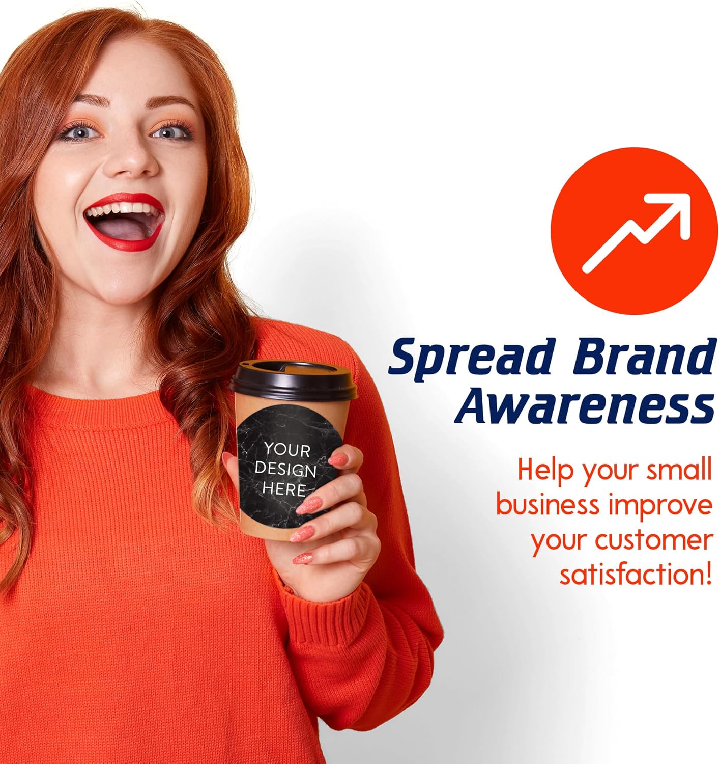 100 Custom Vinyl Stickers - Upload Your own Image, Text, Design, Logo - Personalized Logo Labels for Handmade, Packaging, Bottle, Jars, Candle, Brand Stickers (Watercolor, 5x5)