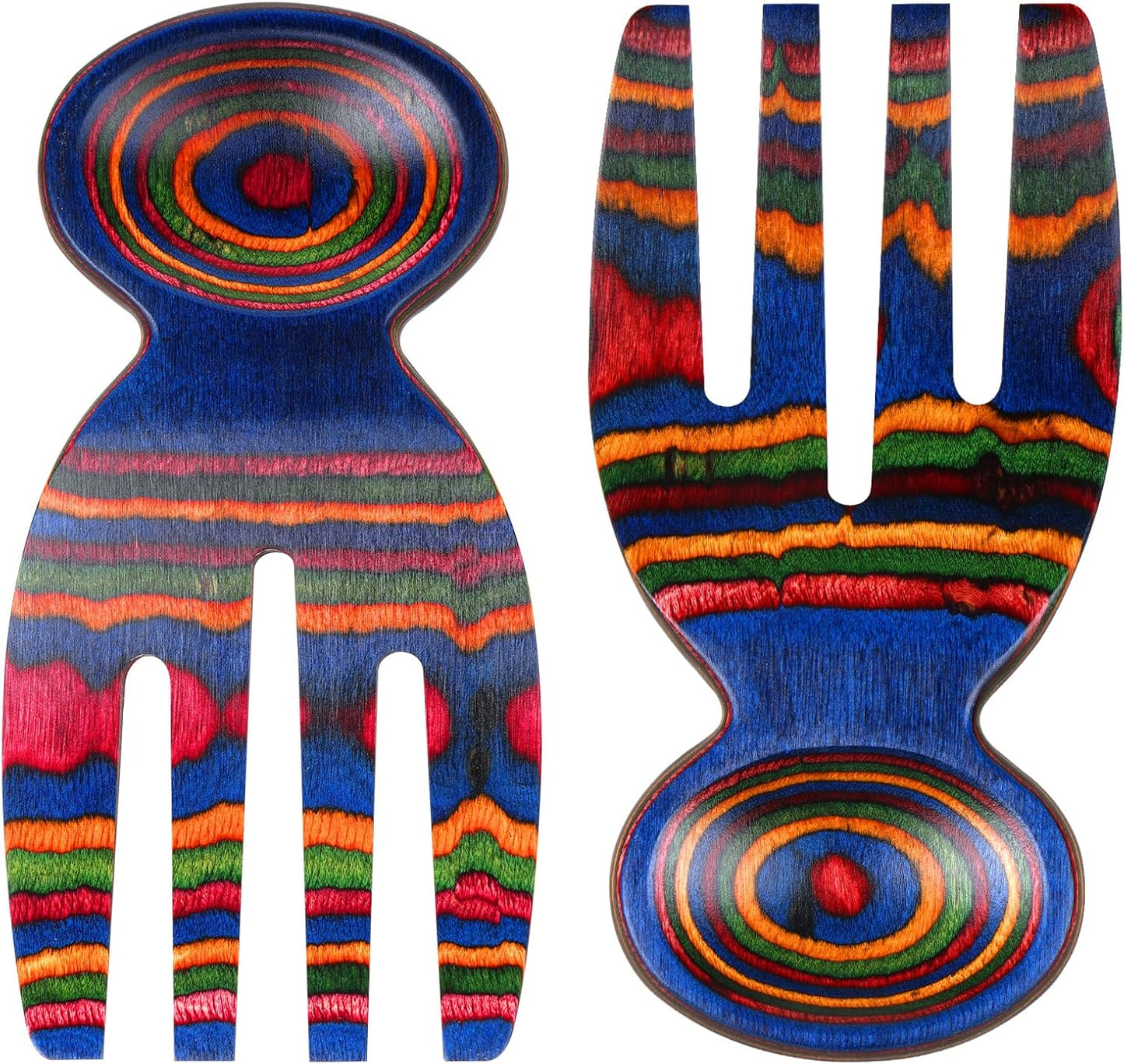 Salad Tongs, Salad Hand, Pakkawood Salad Tongs for Serving, Serving Utensils Set Salad Servers Set Kitchen Cooking Utensil