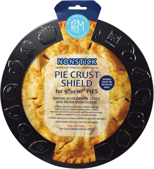 R&M International Non-Stick 9" or 10" Standard Size Pie Crust Shield