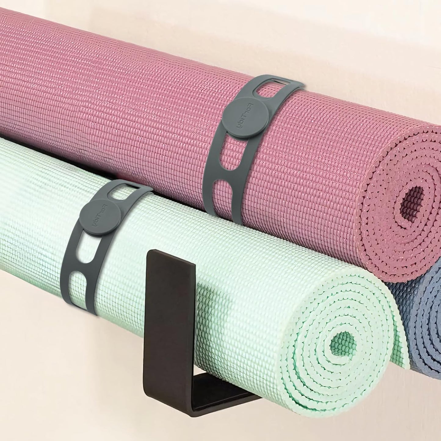 Silicone Utility Strap for Slow Cooker Lid, Pot, Bento Box, 21.65 In Reusable Elastic Self-Lock Silicone Tie for Bundling or Organizing Curtain, Cords, Yoga Mat, Camping Mat, 4pcs (Gray)