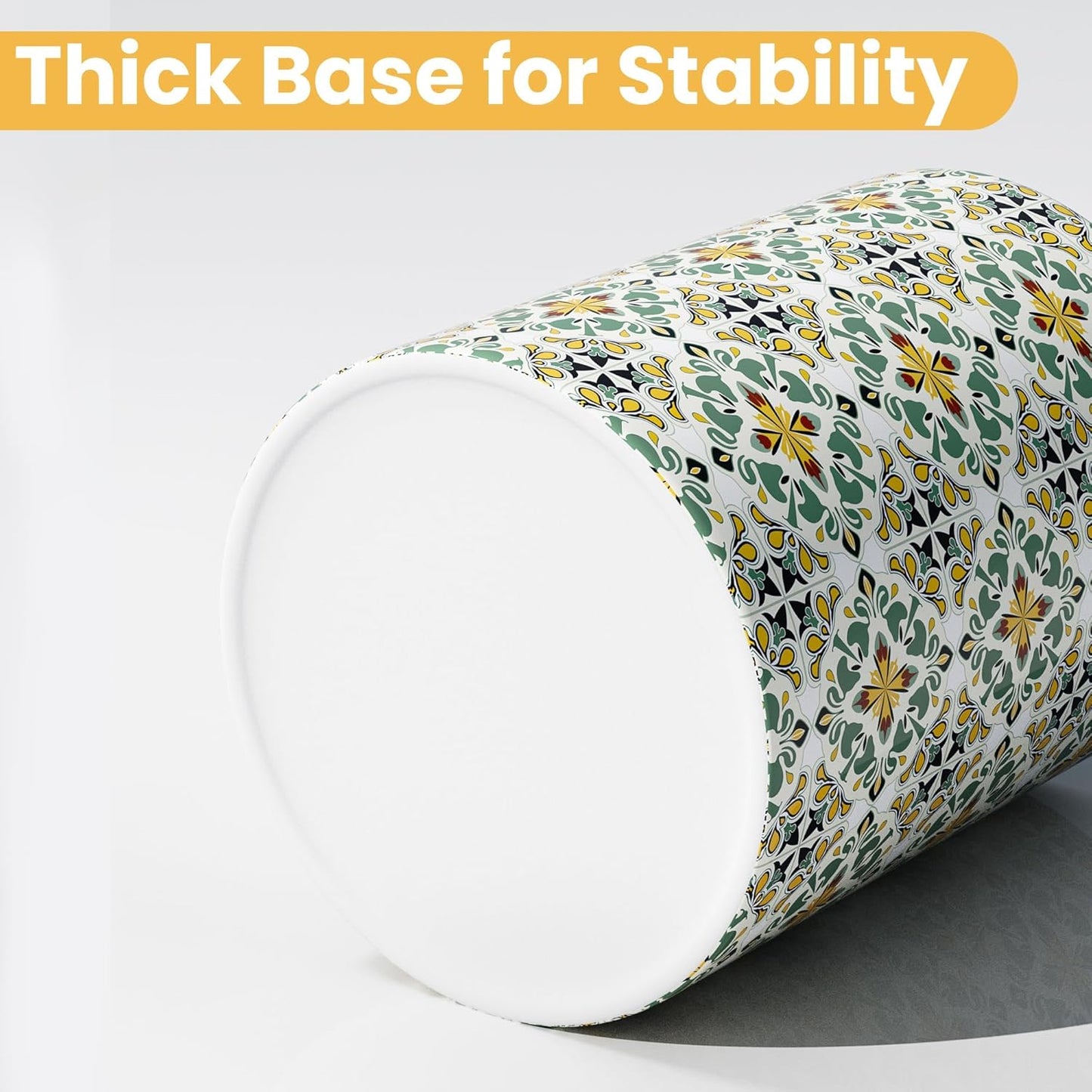 Ceramic Kitchen Utensil Holder for Countertop, Large Mediterranean Utensil Crock ,Green