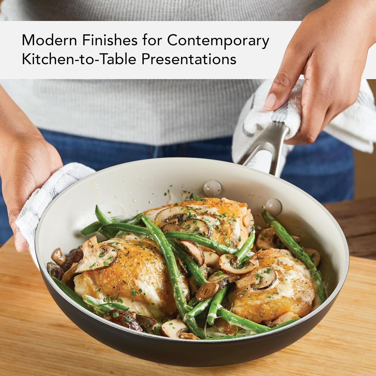 KitchenAid Hard Anodized Ceramic 9-Piece Nonstick Cookware Set – Includes Fry Pans, Saucepan, Stockpot, Durable, Even Heating, Oven Safe to 500°F, Matte Black