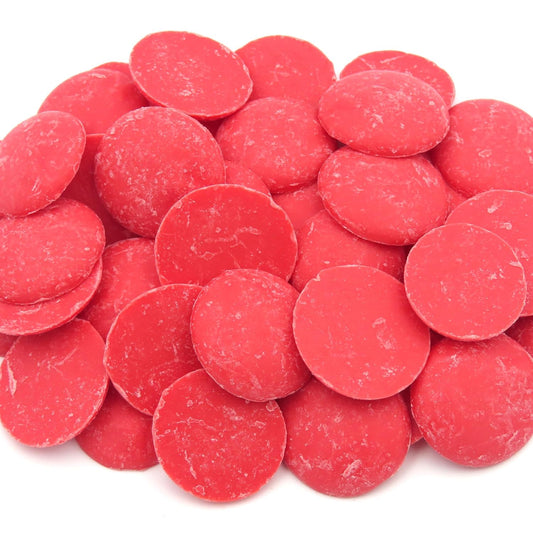 MERCKENS Coating Wafers, Red Melting Chocolate, 1 Pound Package