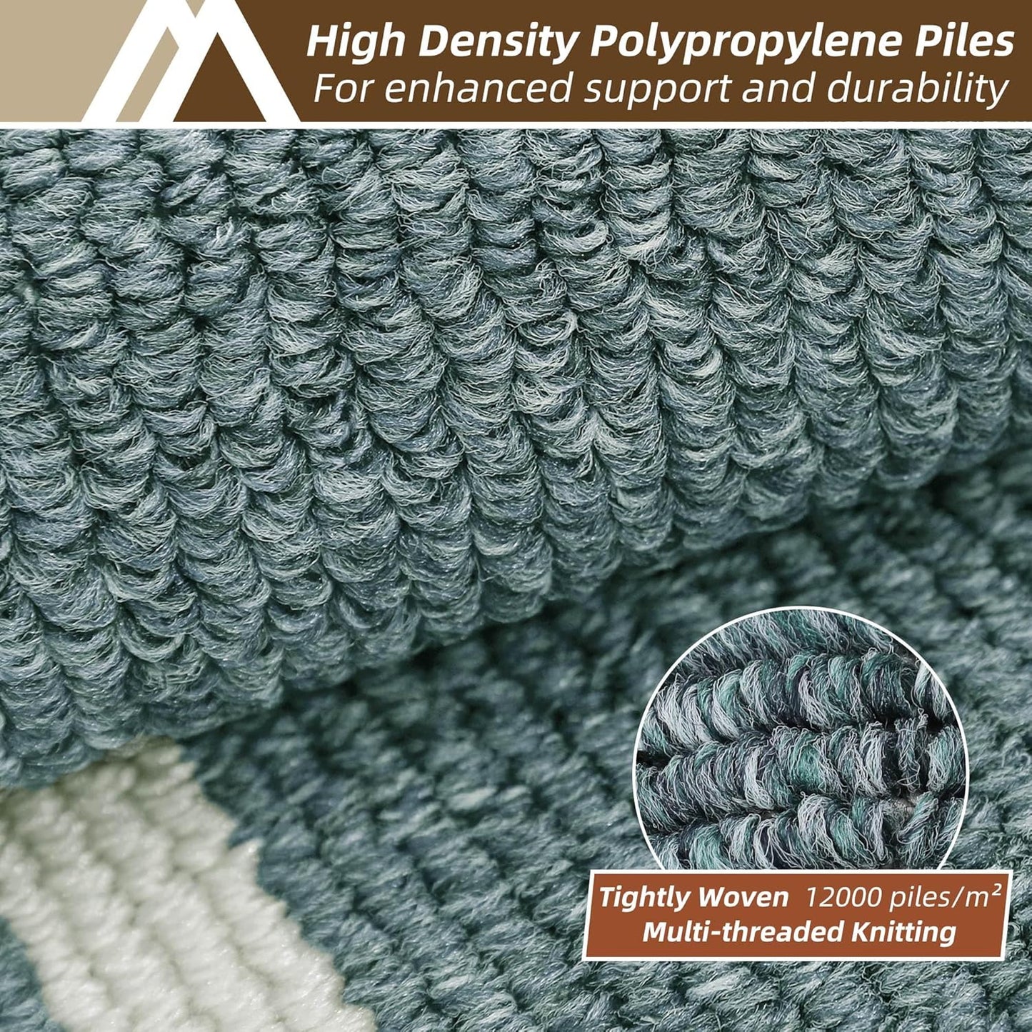 COSY HOMEER Kitchen Rugs and Mats 24"x59" Non Slip Kitchen Mats for Floor Washable Kitchen Runner Rug Stain Resistant Standing Mat for Kitchen,Sink,Polypropylene,Lake Blue