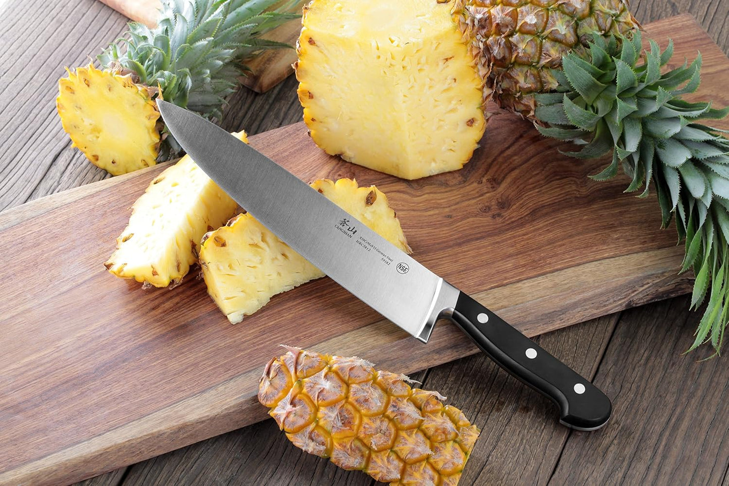 Cangshan V2 Series 59182 German Steel Forged Chef Knife, 9.5-Inch