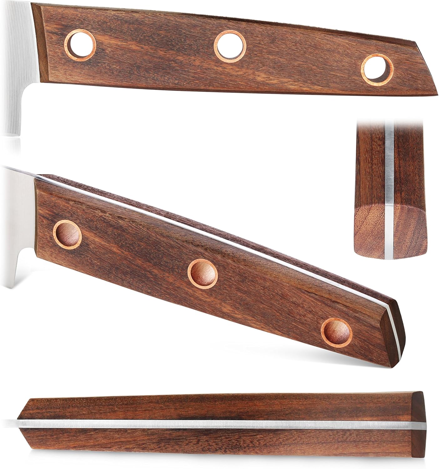 Cangshan W Series 6 Piece German Steel Knife Block Set, Walnut