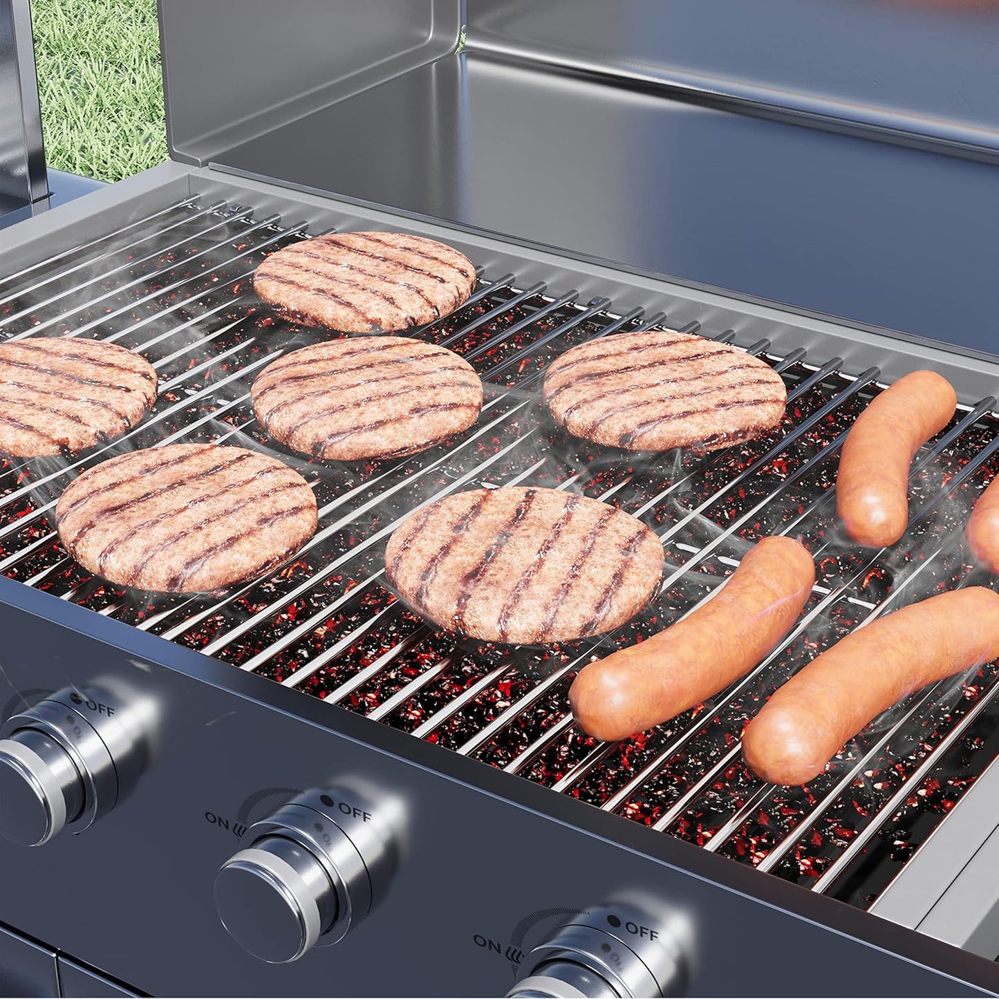 17" Cooking Grates for Home Depot Nexgrill 720-0830H, 720-0830D, 720-0783E, 720-0783C, 17 Inches Stainless Steel Cooking Grids Grill Replacement Parts for Nexgrill 720-0888 720-0888N