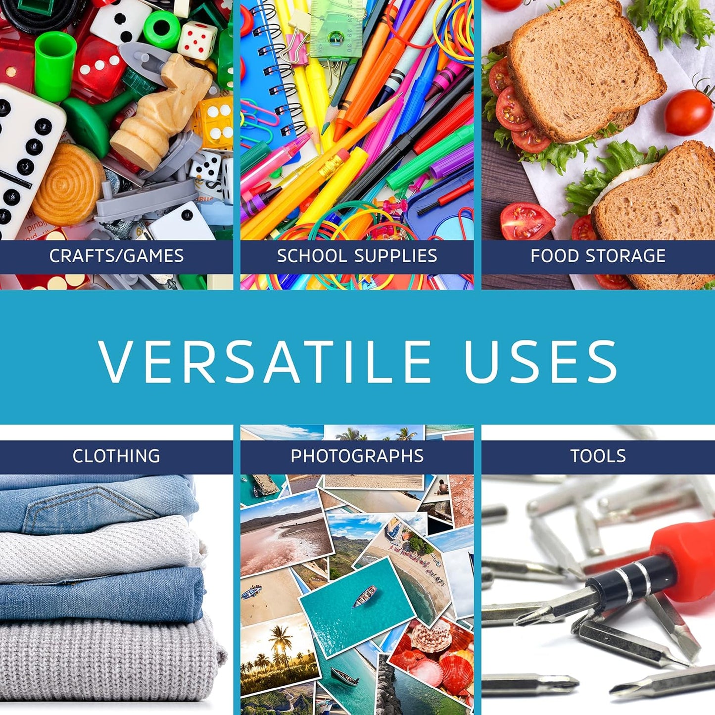 GPI Pack of 200, 10" X 12" 1 Gallon, Clear Plastic Reclosable Zip Bags - Bulk 2 Mil Thick Strong & Durable Poly Baggies with Resealable Zip Top Lock for Travel, Storage, Packaging & Shipping