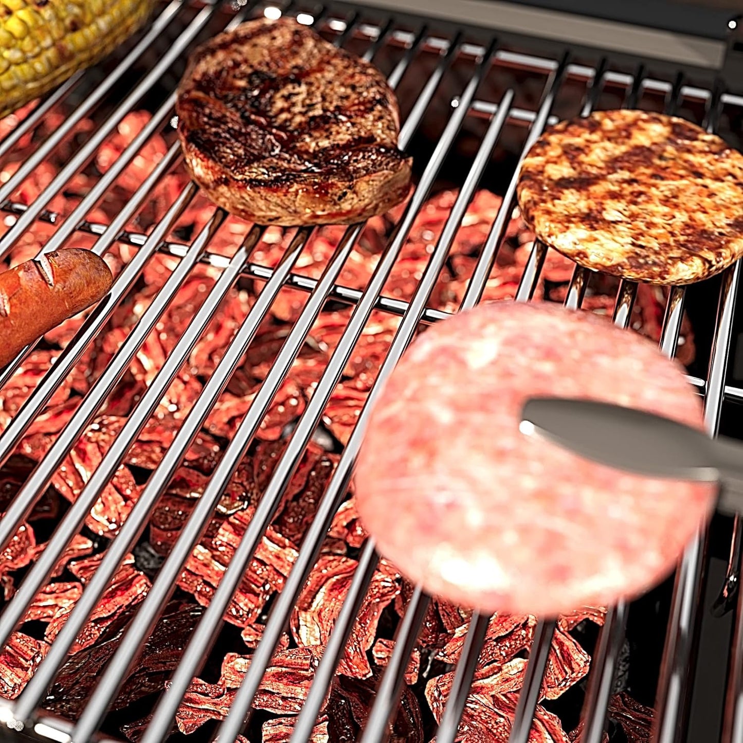 15 Inch Grill Cooking Grates Replacement for Broil-Mate 165154 195554, Broil King 986557, 9869-54 9869-57, Signet, Crown, Huntington, Sterling 1155-54, Stainless Steel Grids, 15" D x 25.5" W