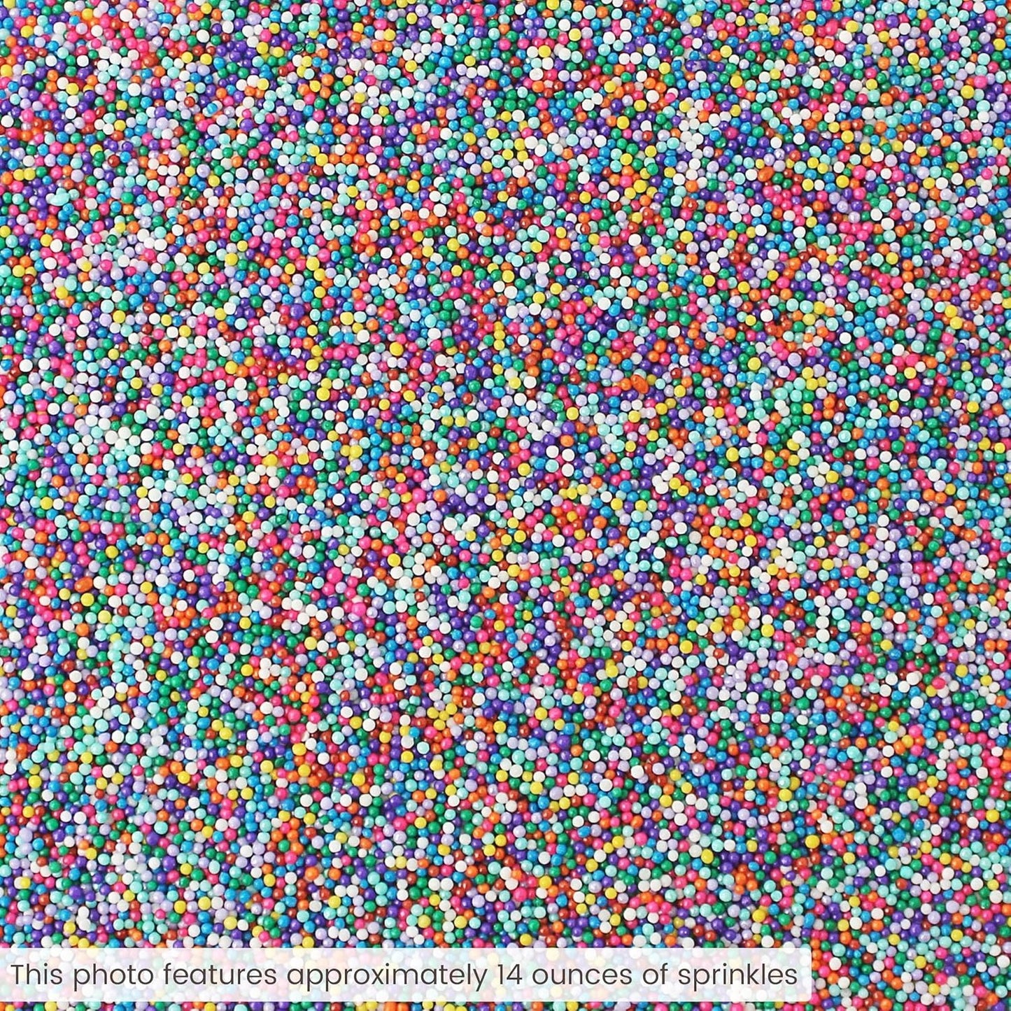 Sprinkle Pop Cool Rainbow Nonpareil Sprinkle Mix| with hues of Blue Purple Pink Non Pareil Sprinkles| Decorating Nonpareils Made in USA for Birthday Cupcakes Donuts Cakes Cookies, 2oz