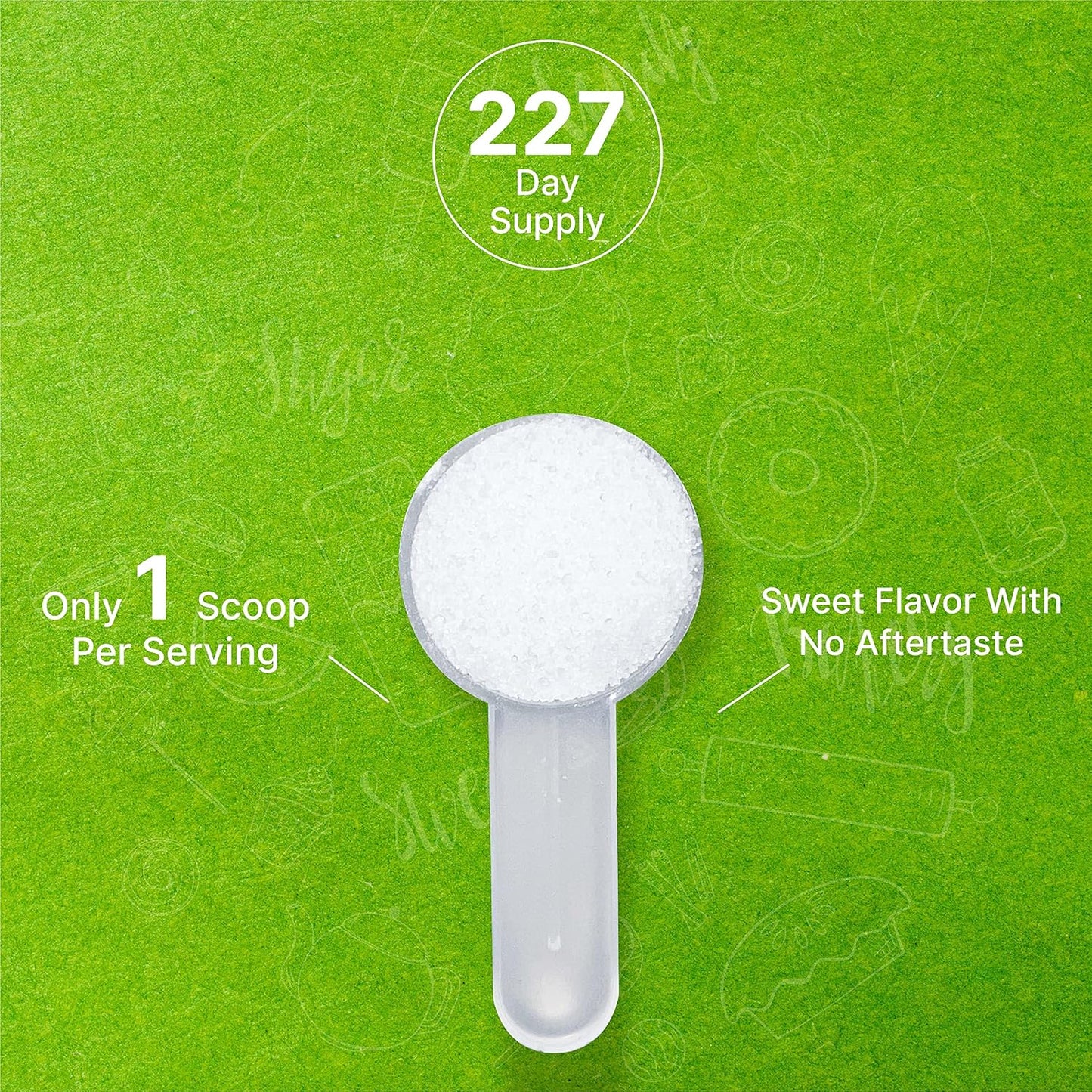 Allulose Sweetener 2 Pounds – Natural Sugar Subsitutes, No Aftertaste - Keto Friendly, Vegan, Zero Net Carb, Zero Calorie, Great for Cooking & Baking